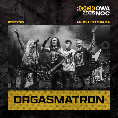 grafika promująca zespół Orgasmatron